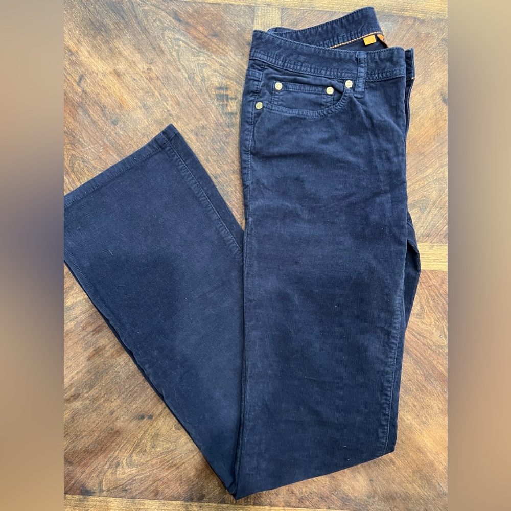 Tory Burch Boot Corduroy Jean in Blue
